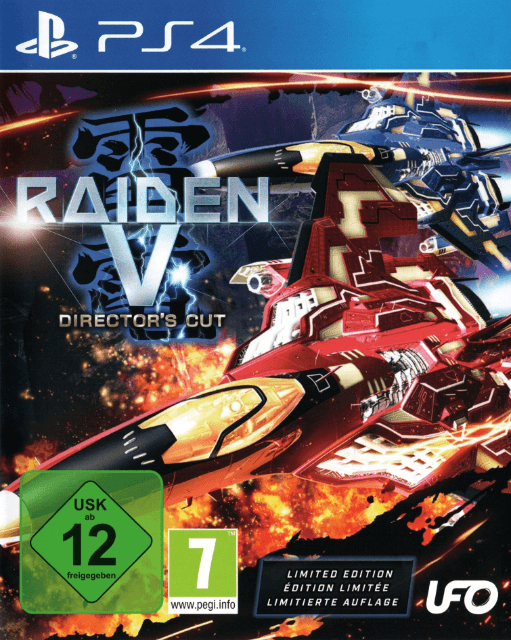 Raiden V: Director's Cut Limited Edition box art for Playstation 4